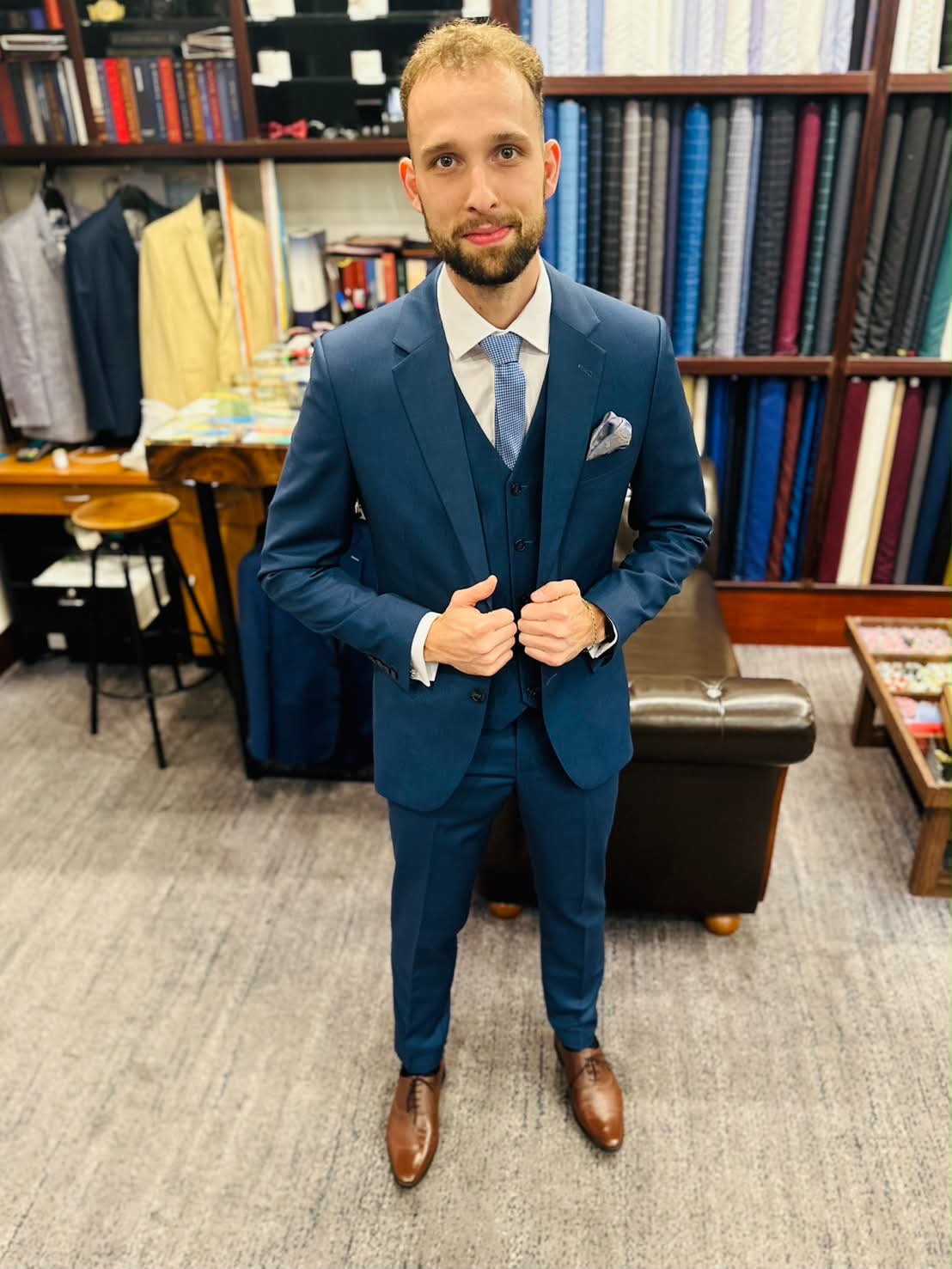 Bespoke Three-Piece — Crown Bespoke Tailors